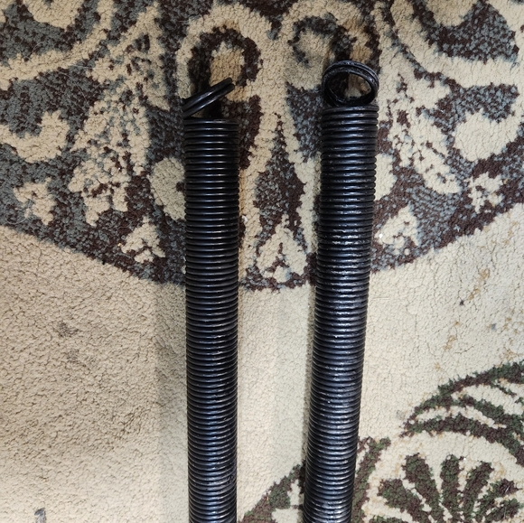 110lb. Heavy-Duty Garage Door Extension Springs (2-Pack) - White - Picture 2 of 5